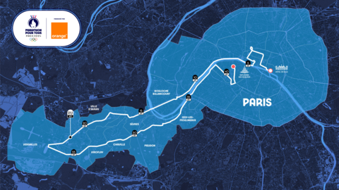 Recorrido del "Maratón para todos" prueba para corredores aficionados.