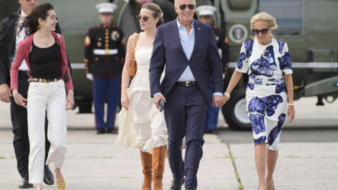 Joe Biden et sa femme Jill le 29 juin 2024.