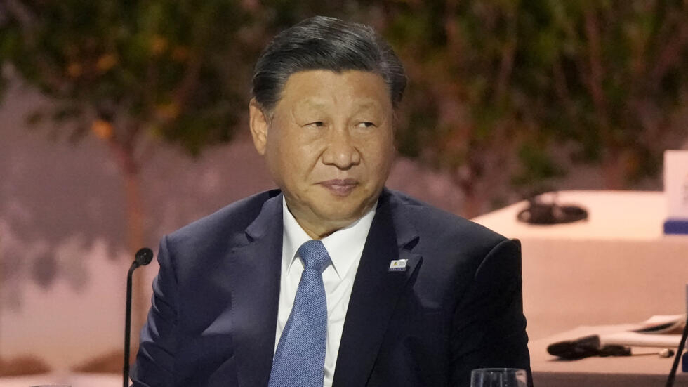 Le président chinois XI Jinping au sommet de l'Apec à San Francisco le 16 novembre 2023.