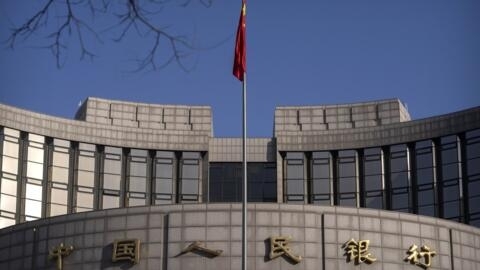O prédio que abriga o Banco Popular da China em Pequim em 3 de março de 2023.