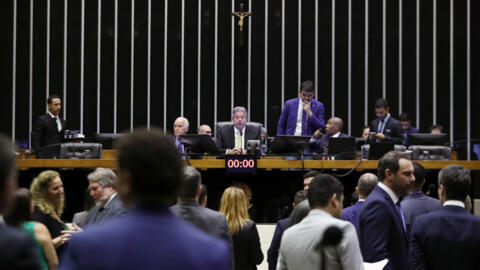 Sessão da Câmara dos Deputados presidida por Arthur Lira (PP-AL)