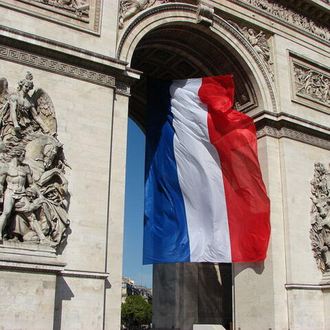 The Arc de Triomphe in Paris