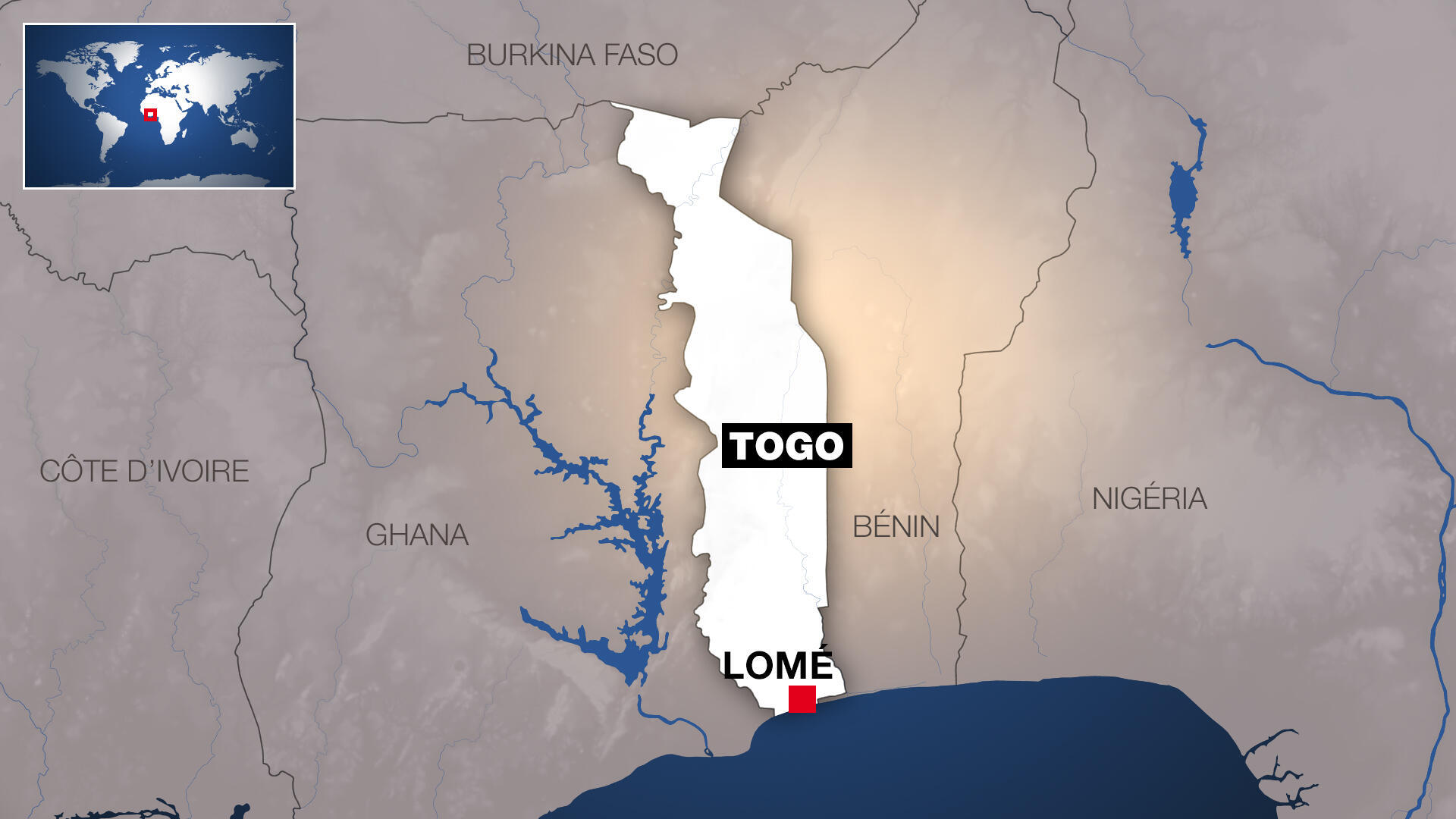 存档地图 / 非洲：多哥
Carte Archive / Afrique : le Togo.