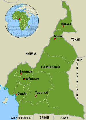 存档地图 / 非洲：喀麦隆。
Carte Archive / Afrique : Cameroun.