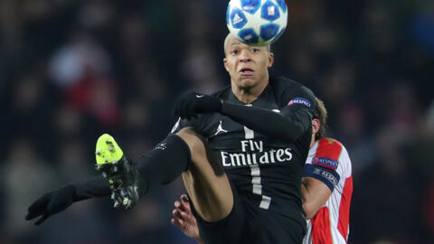 Kylian Mbappé scored his 20th league goal of the season in PSG's 5-1 win over Montpellier.