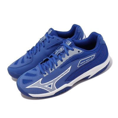 Mizuno 羽球鞋 Gate Sky Plus 3 寬楦 男鞋 藍 白 入門款 排球 桌球 美津濃 71GA2340-26