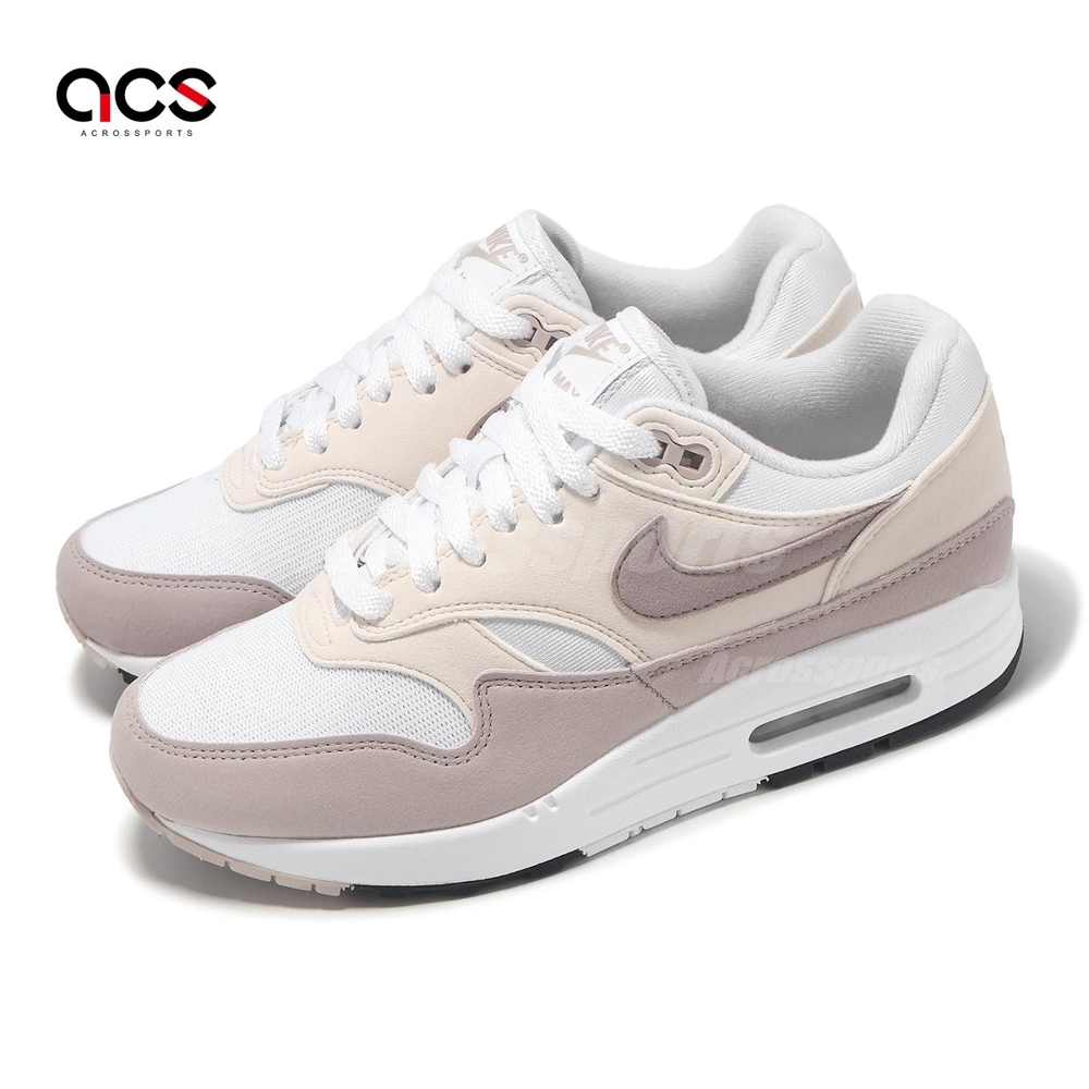 Nike 休閒鞋 Wmns Air Max 1 女鞋 粉米白 氣墊 經典 運動鞋 DZ2628-106