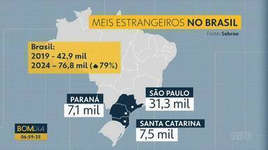 Estrangeiros escolhem o Paraná para empreender - Estado é o terceiro do país que mais tem MEIs estrangeiros ativos.