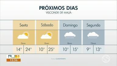 Sexta-feira será de calor na região - Com a chegada de uma frente fria, tempo deve mudar no fim de semana.