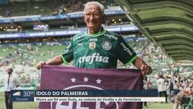 Ídolo da Academia do Palmeiras, ex-volante Dudu morre aos 84 anos - Ex-jogador do Verdão brilhou com a camisa palmeirense nas décadas de 1960 e 1970. Ele nasceu em Araraquara (SP).