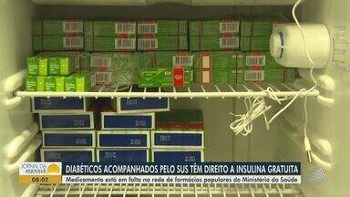 Diabéticos acompanhados pelo SUS têm direito a insulina gratuita - Medicamento está em falta na rede de farmácias populares do Ministério da Saúde.