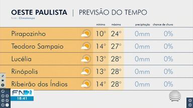 Temperaturas devem continuar caindo durante a madrugada de quinta-feira - Veja como fica a previsão do tempo nos próximos dias.