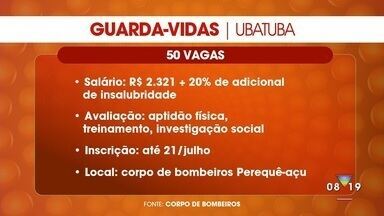 Corpo de bombeiros de Ubatuba tem inscrições abertas para a temporada de verão - Confira a matéria do Bom Dia Vanguarda.