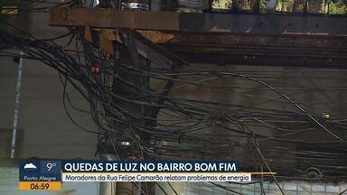 Moradores do Bairro Bom Fim relatam constantes quedas de luz - Com a falta de energia, vários equipamentos já foram queimados.