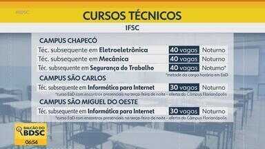 IFSC oferece mais de duas mil vagas em cursos técnicos gratuitos em 15 cidades de SC - Três dessas cidades ficam na região Oeste do Estado