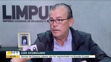 Serviço de limpeza urbana não foi regularizado na Grande Cuiabá - Serviço de limpeza urbana não foi regularizado na Grande Cuiabá