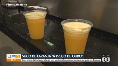 Lanchonetes aumentam preço do suco após alta da laranja - Com preço da fruta nas alturas tem lanchonete que dobrou preço do suco em Goiânia.