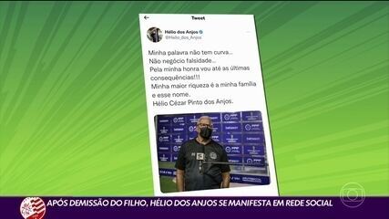 Após Náutico demitir filho, Hélio dos Anjos desabafa nas redes sociais