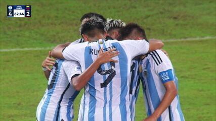 Argentina 4 x 2 Venezuela - Gols - Sul-Americano sub-17
