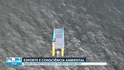 Regata em Niterói reúne barcos movidos a energia solar