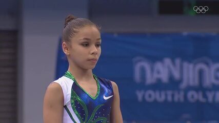 Relembre a apresentação de Flávia Saraiva no solo nos Jogos da Juventude de Nanjing 2014