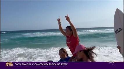 Tainá Hinckel é campeã brasileira de Surf