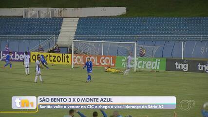 São Bento e vence o lanterna Monte Azul por 3 a 0 na Série A2