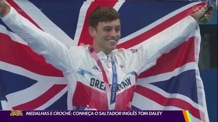 Medalhas e crochê: conheça o saltador inglês Tom Daley