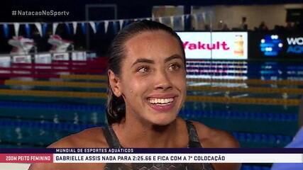 Gabrielle Assis comemora desempenho na final dos 200m