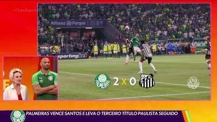 Palmeiras vence o Santos e leva o terceiro título paulista seguido