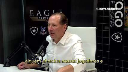 John Textor comenta temporada 2023 do Botafogo e possíveis jogos manipulados