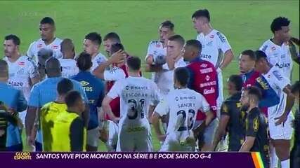 Santos vive pior momento na Série B e pode sair do G-4