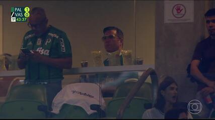 No Allianz Parque, Chael Sonnen marca presença em Palmeiras e Vasco