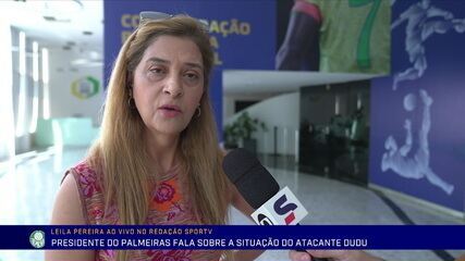 "Chegou ao fim o ciclo do Dudu no Palmeiras", diz Leila Pereira