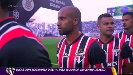 Dúvida no São Paulo: em que posição Lucas deve jogar?