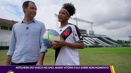 Artilheira do Vasco no ano, Maria Vitória fala sobre bom momento