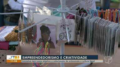 Iniciativa estimula o empreendedorismo e a criatividade em Santarém - Produtos são vendidos na orla da cidade.