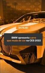 BMW apresenta carro que muda de cor na CES 2022