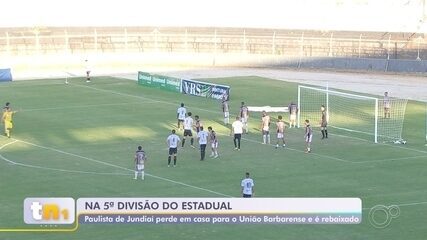 Paulista perde para União Barbarense e cai para a quinta divisão do estadual