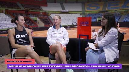 Luisa Stefani e Laura Pigossi relembram medalha olímpica inédita do tênis nos Jogos de Tóquio