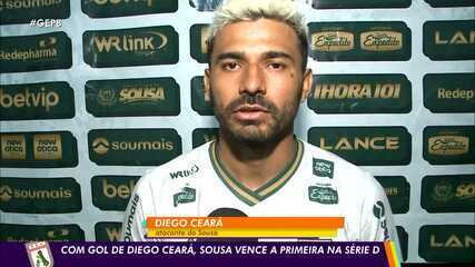 Com gol de Diego Ceará, Sousa vence a primeira na Série D