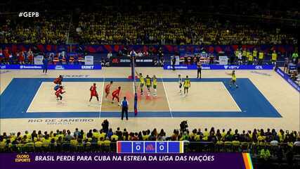 Brasil perde de Cuba na estreia da Liga das Nações