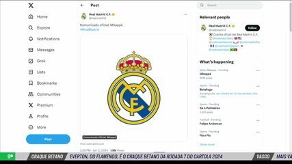 Seleção discute sobre a oficialização do Mbappé no Real Madrid