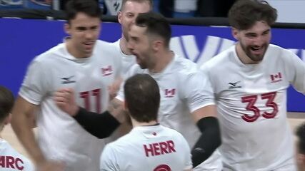 Canadá 3 x 0 Brasil - Melhores momentos - Liga das Nações de vôlei masculino