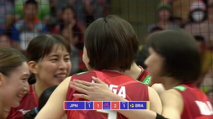 2 x 2 - Primeiro rali do terceiro set termina com ponto do Japão