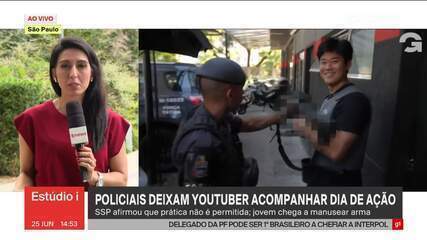 Polícia investiga participação de youtuber americano em operação da PM; SSP diz que prática não é permitida