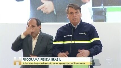 Bolsonaro diz que a proposta atual do Renda Brasil está suspensa