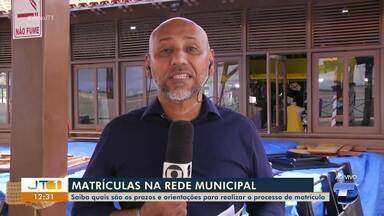 Saiba como realizar matrículas na rede municipal em Santarém - Confira as orientações e prazos com Zé Rodrigues.