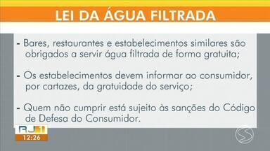 STF retoma análise da lei no RJ sobre água disponível de graças em bares e restaurantes - Ministros julgam recurso sobre a lei no plenário virtual até o dia 6 de agosto. Relator, Dias Toffoli votou para negar a ação e manter a lei em vigor.