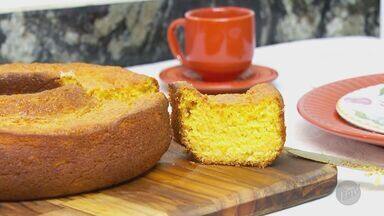 Sabor de Casa: telespectadora de Matão ensina receita de bolo de milho - Confira os detalhes desse 'bolo junino'.